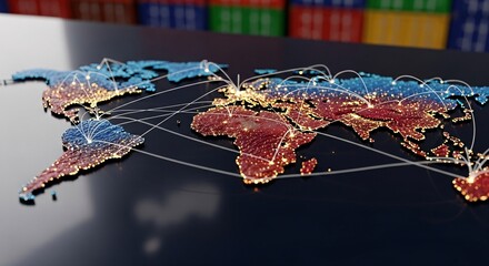 Global Trade Network Connecting the World with Logistics and Global Commerce