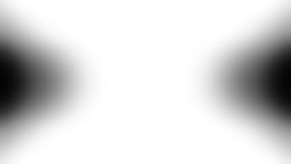 Black And White Radial Vignette Abstract Transparent Background. Smooth Monochrome Gradient From Bright Center Glow To The Dark