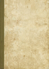 Old dirty book cover background. Texture of vintage paper.