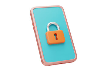 Isolated smartphone app lock, security access concept for data protection in business