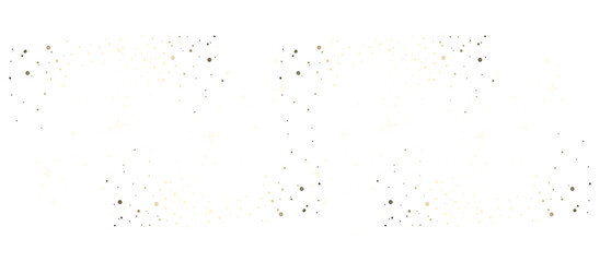 Golden Star Confetti on Black Background Illustration
