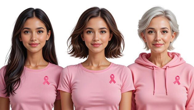 Breast Cancer Awareness Women PNG Transparent Pink Ribbon T‑Shirt & Hoodie Support Illustration Clipart