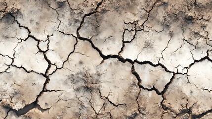 Fototapeta premium drought cracked ground background