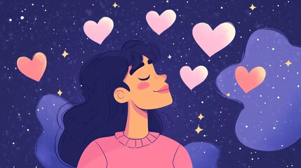 Obraz premium Surrounded by Love: A Peaceful Night