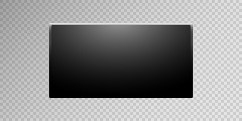 Modern Flat LCD or LED Television PNG Illustration Isolated on White for Digital Tech and Media UI Projects