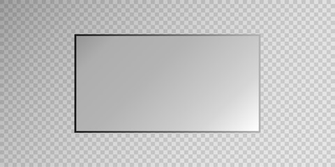 Modern Flat LCD or LED Television PNG Illustration Isolated on White for Digital Tech and Media UI Projects
