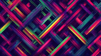 abstract background of colorful lines crossing each other