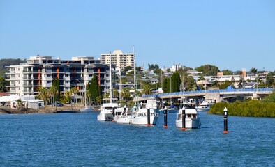 Boat marina in Gladstone harbor, Queensland