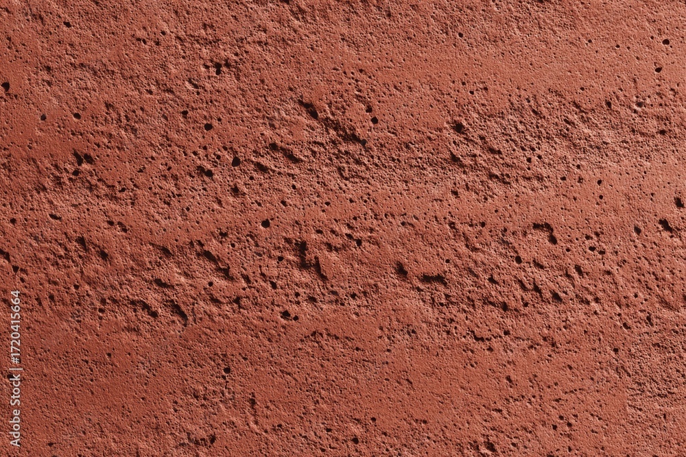 Poster close-up texture of rough red brick wall surface with uneven pattern