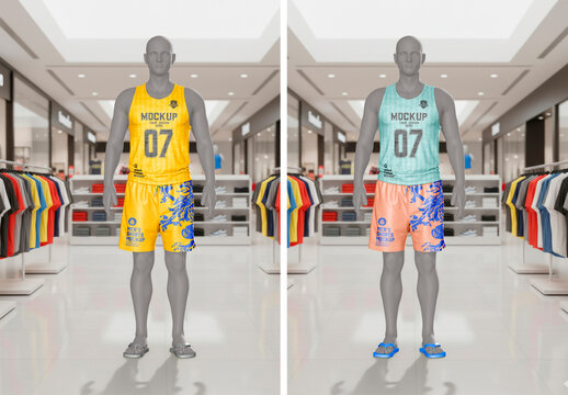 Men's Summer Sportswear Mockup