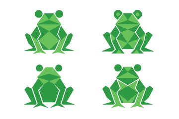  Vibrant Geometric Frogs