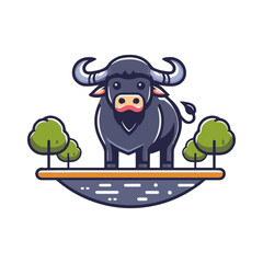 
buffalo illustration design
