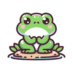 
frog illustration design