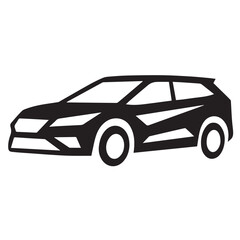 hatchback car icon or logo symbol vector illustration 