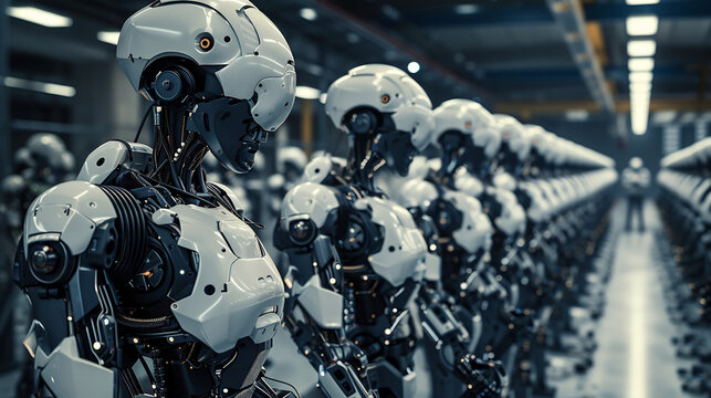 a robotic soldier in advanced combat attire with sleek armor integrated technology