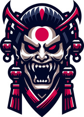 Japanese_Oni_Mask_Artwork_–_Evil_Demon_Face_Illustration_with_Horns,_Skulls
