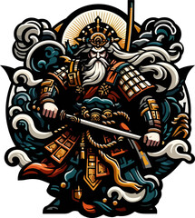 Japanese_Samurai_Vector_Artwork_–_Traditional_Warrior_with_Katana_Sword
