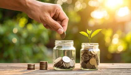 Saving money for future growth