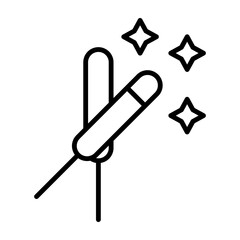 Bengal light vector line icons design