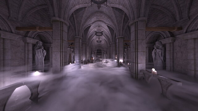 霊廟　3DCGレンダリング