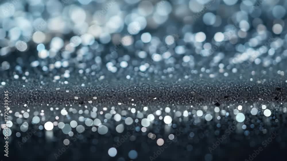 Wall mural sparkling bokeh lights transitioning across a glittering surface in a soft ambient glow