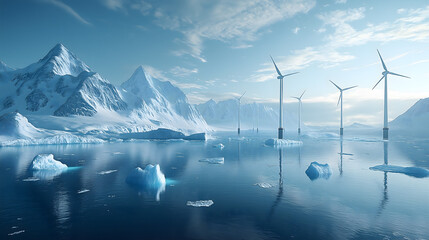 Glacier Wind Power Generation