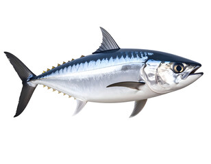 Obraz premium A vibrant and detailed illustration of a fish with sleek silver scales and distinctive features swimming gracefully.