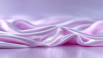 Obraz premium Abstract Purple Gradient Background with Flowing Satin Fabric and Soft Lighting