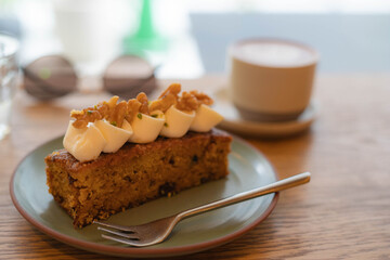 Carrot cake and coffee 2