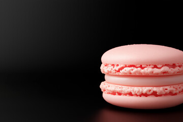 Macaron Dessert in Pink: Sweet Pastry and Delicious Treat with French Baking Flair