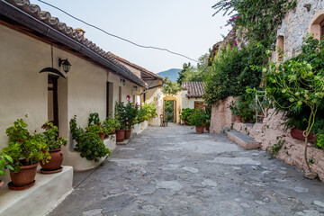 Pantanassa Monastery grounds at Mystras on Peloponnese peninsula, Greece