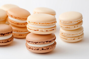 Delicious macarons: a colorful, delightful dessert showcasing gourmet pastry treats.