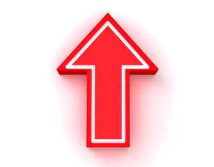 Red upward arrow graphic