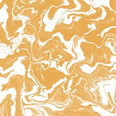 Abstract Gold and White Liquid Marble Texture Background.