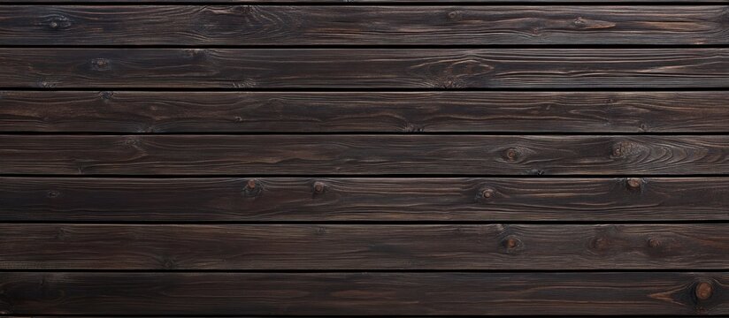 Rustic dark brown wooden planks background texture for graphic design