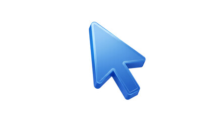 Fototapeta premium Blue 3D cursor arrow