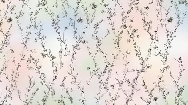 Delicate floral pattern