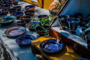 traditional turkish tea pots