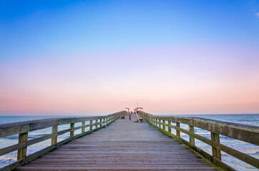 Obraz premium St. Johns County Ocean Pier in St. Augustine Florida