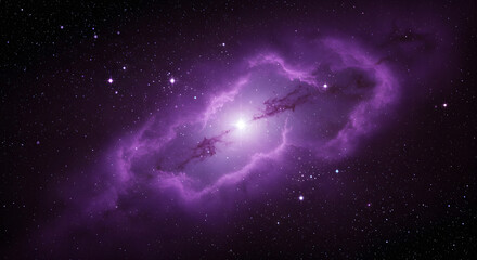 Obraz premium Galactic Nebula in Deep Space