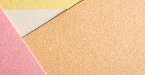 Fototapeta premium background with creamy pink and yellow paper texture