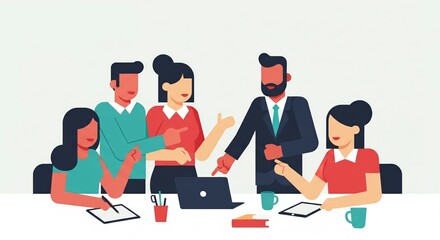 Diverse People in Office & Video Calls
