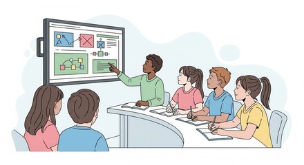 Students Watching Lecture