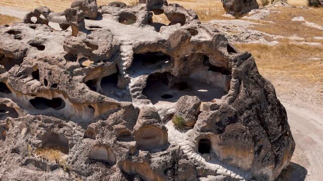 Aerial videos of the Anatolian Phrygian Valley Avdalaz Castle