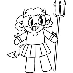 Halloween cute spooky hand drawn 