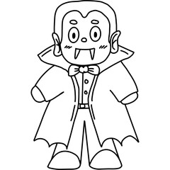 Halloween cute spooky hand drawn 