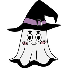 Halloween cute spooky hand drawn 