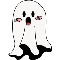 Halloween cute spooky hand drawn 