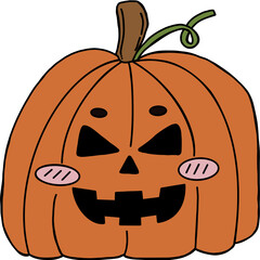 Halloween cute spooky hand drawn 