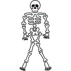 Halloween cute spooky hand drawn 